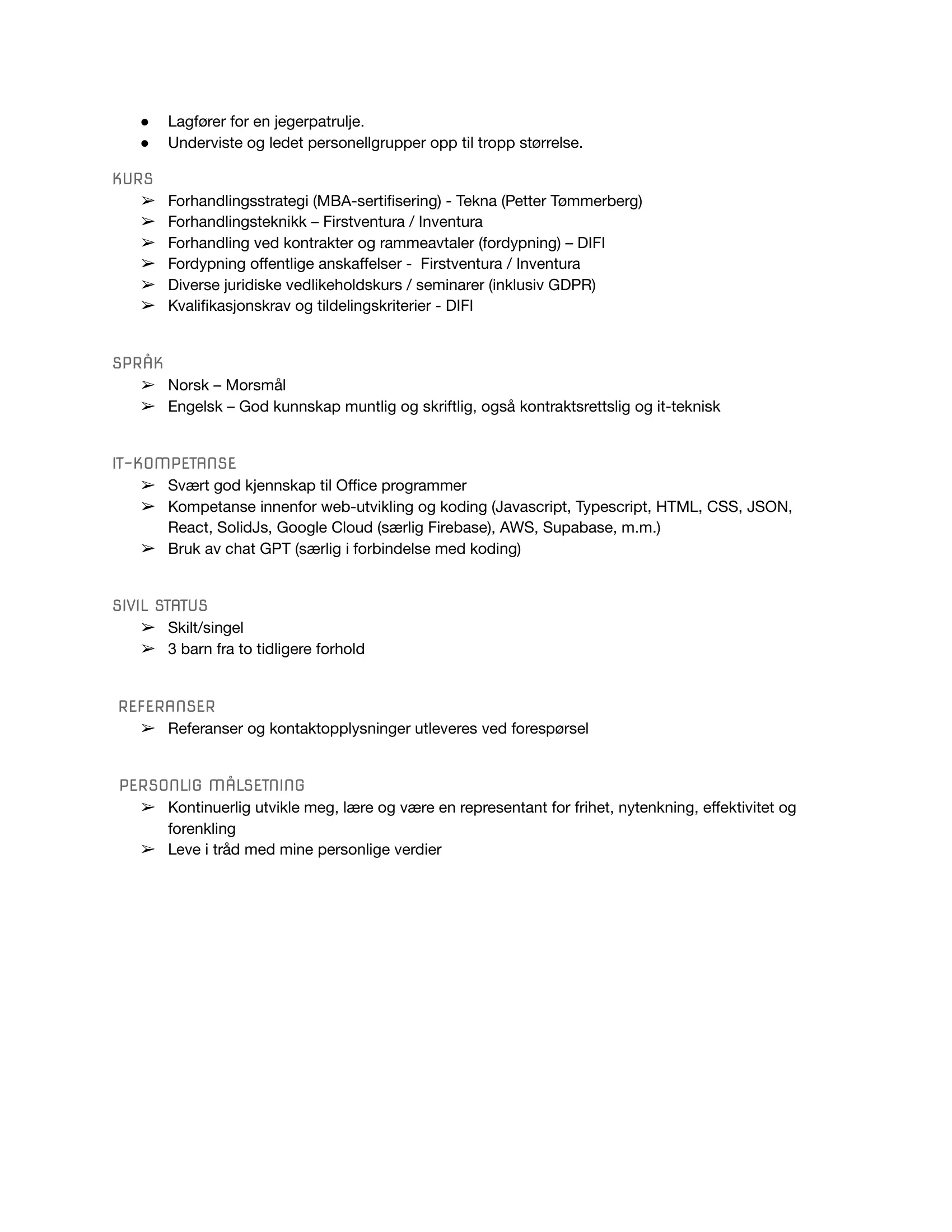 CV for Karl Erik Steinbakk — Side 3